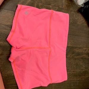 Rare Pink lululemon booty shorts